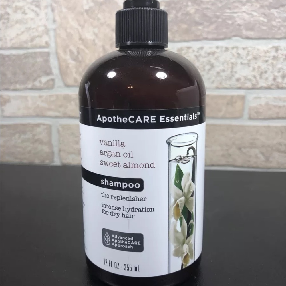 APOTHECARE VANILLA ARGAN OIL Almond SHAMPOO-12 OZ